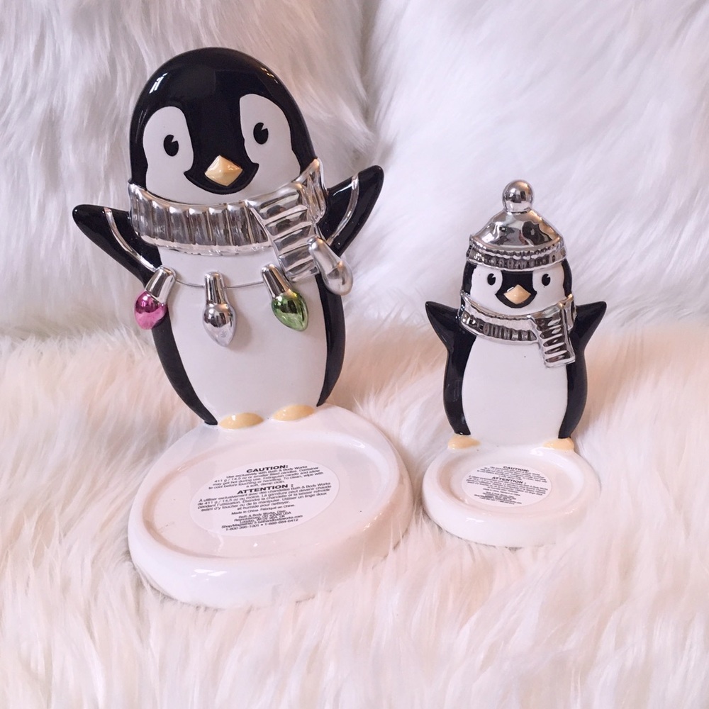 Bath and Body Works Penguin Candle Hokders